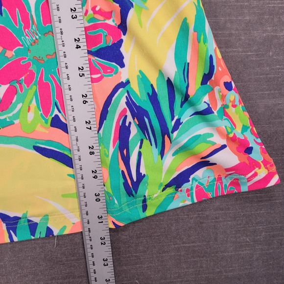 Lilly Pulitzer Liliana Casa Banana Printed Loop Neck Top Size Medium - Picture 11 of 12